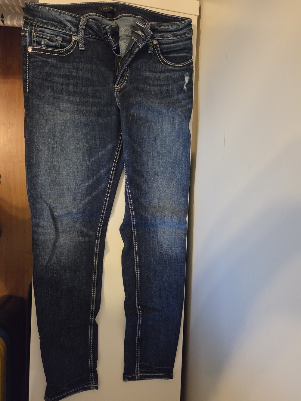 Silver Jeans Dark Blue Skinny Women's Jeans 31x29